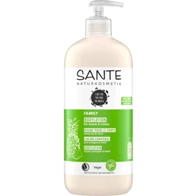 Afbeelding van Sante Family Bodylotion Organic Pineapple &amp; Lemon Hydratatie, Maat: 500 ml,
