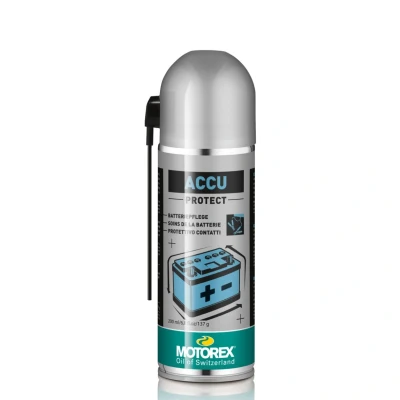 Afbeelding van MOTOREX Accu Protect 7611197163923 Accuvet 200 grote mate van bescherming tegen corrosie, waterafstotend spuitbus