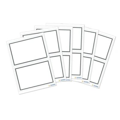 Afbeelding van Huismerk Herma 5715 Etiket Schrift 53x80mm Grijs/Wit 10 Pakjes met 6 velletjes stickers