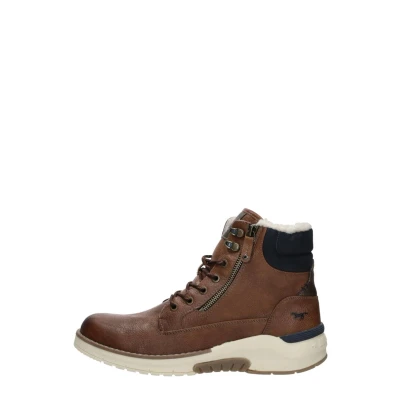 Afbeelding van Mustang Snowboots cognac, Heren, Maat: 47, Cognac Hoogwaardig imitatieleer