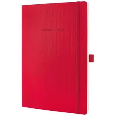 Afbeelding van Sigel notitieboek Conceptum Pure A5 softcover rood 194 pagina&#039;s 80 grams lijn SI CO325