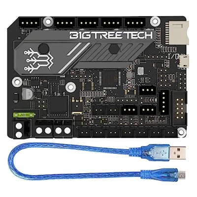 Afbeelding van BIGTREETECH SKR ZZB000590 Mini TMC2209 UART Stepper geïntegreerde E3 V3.0 besturingskaart, compatibel met Marlin/Klipper 3D printer, Ender 3/Ender 3 Pro/Ender V2, zwart