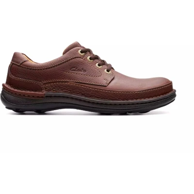 Afbeelding van Clarks Nature Three heren veterschoen bruin maat 42.5 (EU) 8.5 (UK)