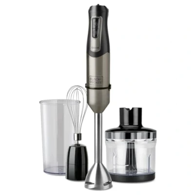 Afbeelding van Multifunctionele Staafmixer met Accessoires Black &amp; Decker ES9160140B Zwart Grijs Zilverkleurig 1...