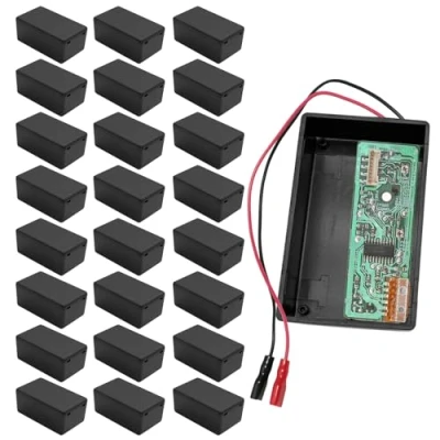 Afbeelding van 24 stuks kunststof aftakdozen voor elektronische projecten, instrumenten, schakelingen