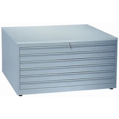 Afbeelding van Tekeningladekast A0 64x140x95cm Licht grijs