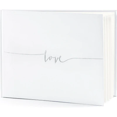 Afbeelding van Gastenboek Love Zilver