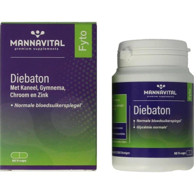 Afbeelding van MannaVital Diebaton Vegacaps 60VCP