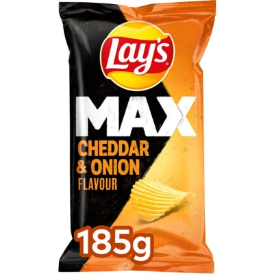 Afbeelding van Lay&#039;s Cheddar &amp; Onion 10x185g