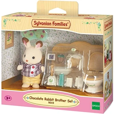 Afbeelding van Actiefiguren Sylvanian Families Chocolate Rabbit and Toilet Set