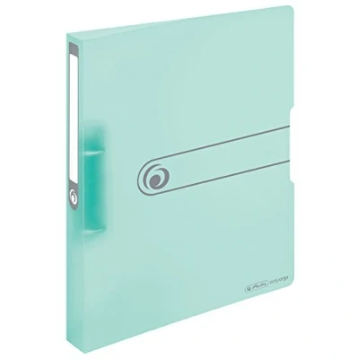 Afbeelding van Herlitz 11409042 Ringband Easy orga to go, A4 2 ringen, vulhoogte 25 mm, rug 38 pastelmint