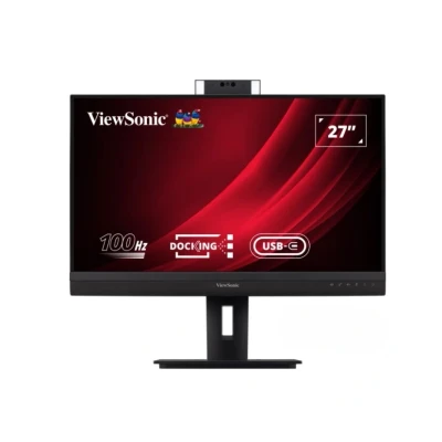 Afbeelding van ViewSonic 27&quot; QHD Frameless IPS Monitor with Webcam, HDMI, DipsplayPort in &amp; out (daisy chain), USB type C (90W charging)
