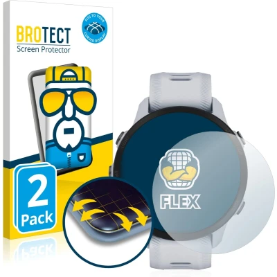 Afbeelding van BROTECT Screenprotector voor Garmin Forerunner 955 Folie Beschermfolie transparant volledig dekking (2 Stuks)