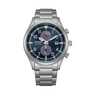 Afbeelding van Citizen Herren Accessoires Horloges Chronograaf Zilver One Size