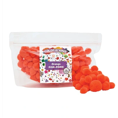 Afbeelding van Colorations Pom Poms Oranje, 100st.