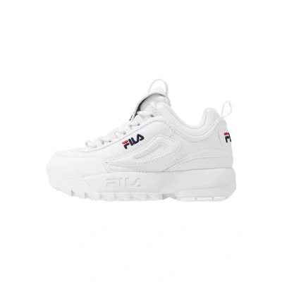 Afbeelding van Fila Disruptor KIDS Teens Unisex Sneakers laag voor kinderen, Maat: 32, White Hoogwaardig imitatieleer