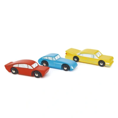 Afbeelding van Tender leaf toys retro auto&#039;s 3st