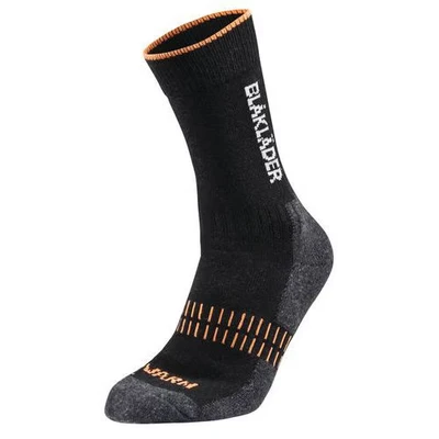 Image de Chaussettes warm Noir/orange fluorescent Blaklader