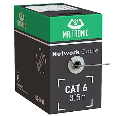 Afbeelding van Mr. Tronic 305m Ethernet Netwerk Bulk Kabel