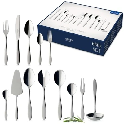 Afbeelding van Villeroy &amp; Boch Arthur Bestekset 68 delig RVS