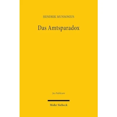 Afbeelding van Jus Publicum Das Amtsparadox