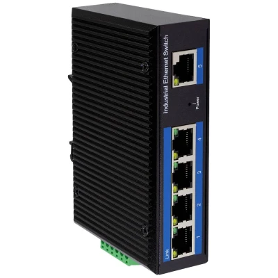 Afbeelding van LogiLink NS200P Industrial Ethernet Switch 5 poorten 10 / 100 MBit/s PoE functie
