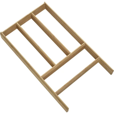Afbeelding van Orga Box Individuele bestekbak van geolied bamboe (473 x 273 50 mm) multifunctioneel inzetstuk, lade onderverdelingssysteem voor laden met een diepte 473 mm