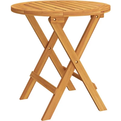 Afbeelding van Bistrotafel Ø46X47 Cm Massief Acaciahout