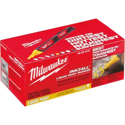 Afbeelding van MILWAUKEE 48223721 INKZALL vloeibare verfmarker geel