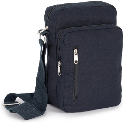 Afbeelding van Kimood Katoenen handtas met schouderriem KI0375 Navy