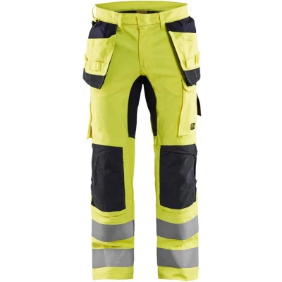 Afbeelding van Blaklader Multinorm werkbroek Inherent met stretch 1587 1512 High Vis Geel/Marineblauw C50