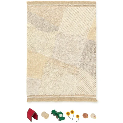 Afbeelding van Lorena Canals Wasbaar katoen vloerkleed Play Fields 120x170cm