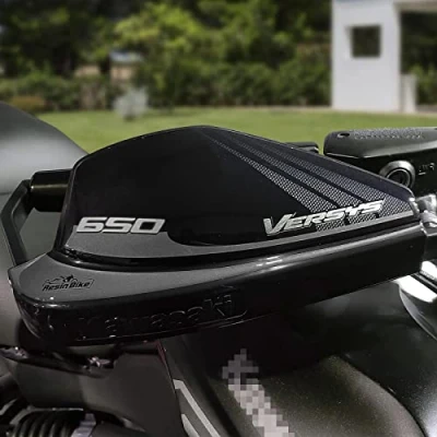 Afbeelding van Resin Bike Motorfietssticker compatibel met Kawasaki Versys 650 2017 2021. Handbescherming tegen stoten en schaafwonden. Paar 3D stickers kunsthars