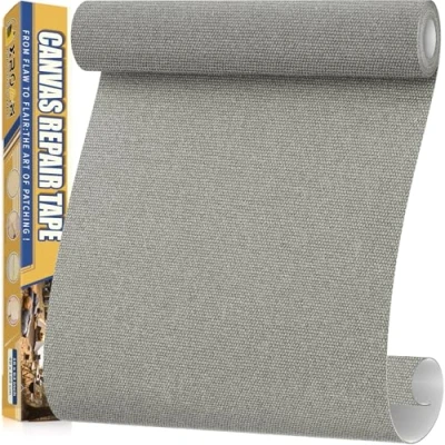 Afbeelding van Zelfklevende waterdichte stoffen patch 40 x 160 cm voor outdoormeubels, boothoezen, banken, tenten, woonkamerstoelen, zonwering, lichtgrijs