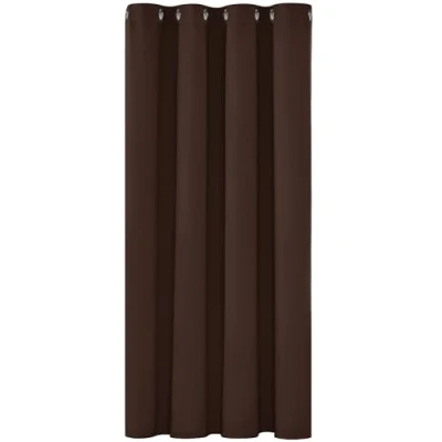 Afbeelding van Verduisteringsgordijnen met Oogjes, Lichtdichte Gordijnen voor de Woonkamer, Keuken, Kant en Klaar, Chocolade, 132x138 cm (B x H), 1 stuk