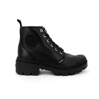 Afbeelding van Palladium Pallabase Veterboots, Dames, Maat: 36, black Leer