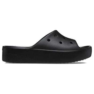 Afbeelding van Crocs Classic Platform Slide Muiltjes, Dames, Maat: 36/37, Black Kunststof