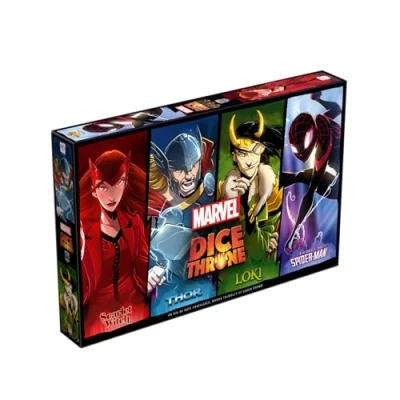 Afbeelding van Lucky Duck Games Dice Throne Marvel Thor, Loki, Spider Man, Scarlet Witch Strategiespel