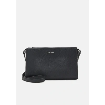 Afbeelding van Calvin Klein Elevated Crossbody Saffiano Schoudertas, Dames, Maat: One Size, Black