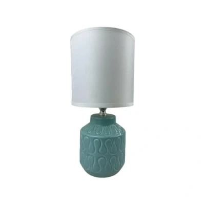 Afbeelding van Bureaulamp Versa Lizzy Blauw Keramisch 13 x 26,5 10 cm