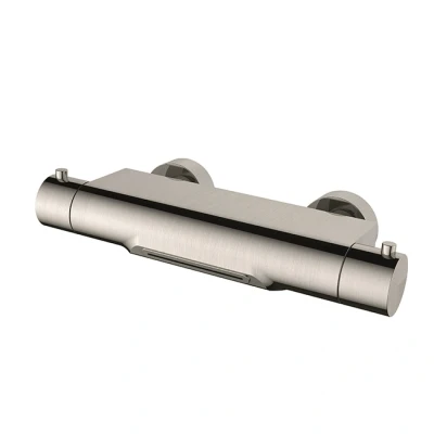 Afbeelding van Wiesbaden Style thermostatische waterval badkraan cooltouch geborsteld staal