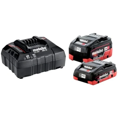 Image de METABO 685160000 Kit de chargement batterie 18V (1x LiHD 4.0Ah + 1x 5.5Ah chargeur ASC 55)