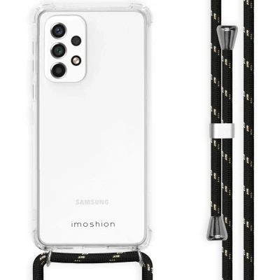 Afbeelding van iMoshion Hoesje Geschikt voor Samsung Galaxy A33 met koord Backcover Transparant