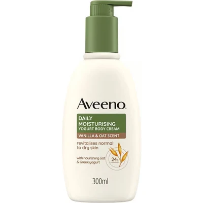 Afbeelding van Aveeno Daily Moisturising Yogurt Body Cream Vanilla &amp; Oat Scent 300 ml