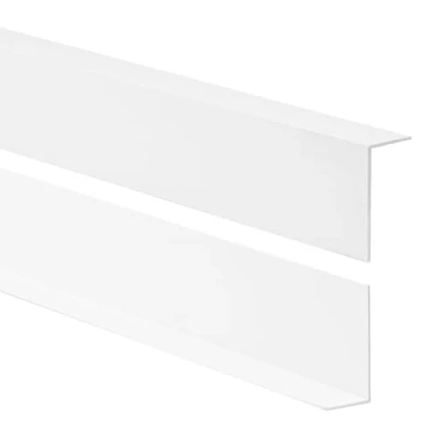 Afbeelding van Quest Pvc randbeschermingshoek, zonder plakband, hoeklijst en hoekbescherming, 35 x 18 mm, 100 cm, wit