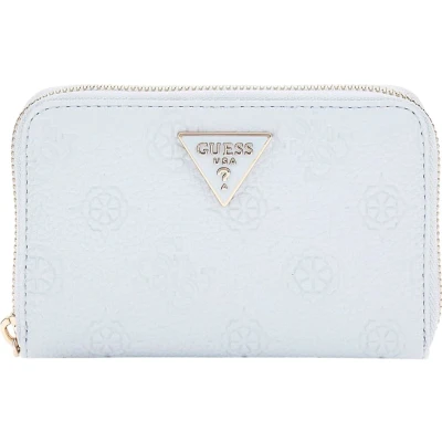 Afbeelding van Guess Cresidia Medium Zip Around Dames Portemonnee Powder Blue