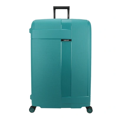 Afbeelding van Decent TRANSIT 2.0 Spinner TSA Reiskoffer vaste sluiting 135 liter Grote maat koffer 82x54x32,5 met wielen Lichtgewicht groot Veilig Cijferslot Donkergroen
