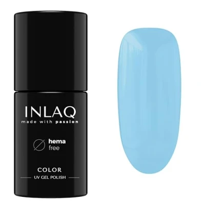Afbeelding van INLAQ® UV nagellak, verschillende kleuren, pasteltinten, collectie Crazy Rainbow gelnagellak cornflower kleur 6 ml