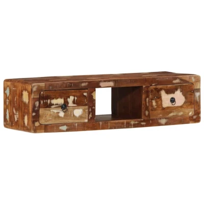 Afbeelding van vidaXL Tv meubel wandmontage 100x32x25 cm massief gerecycled hout