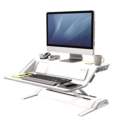 Afbeelding van Zit Sta werkplek Fellowes Lotus DX wit